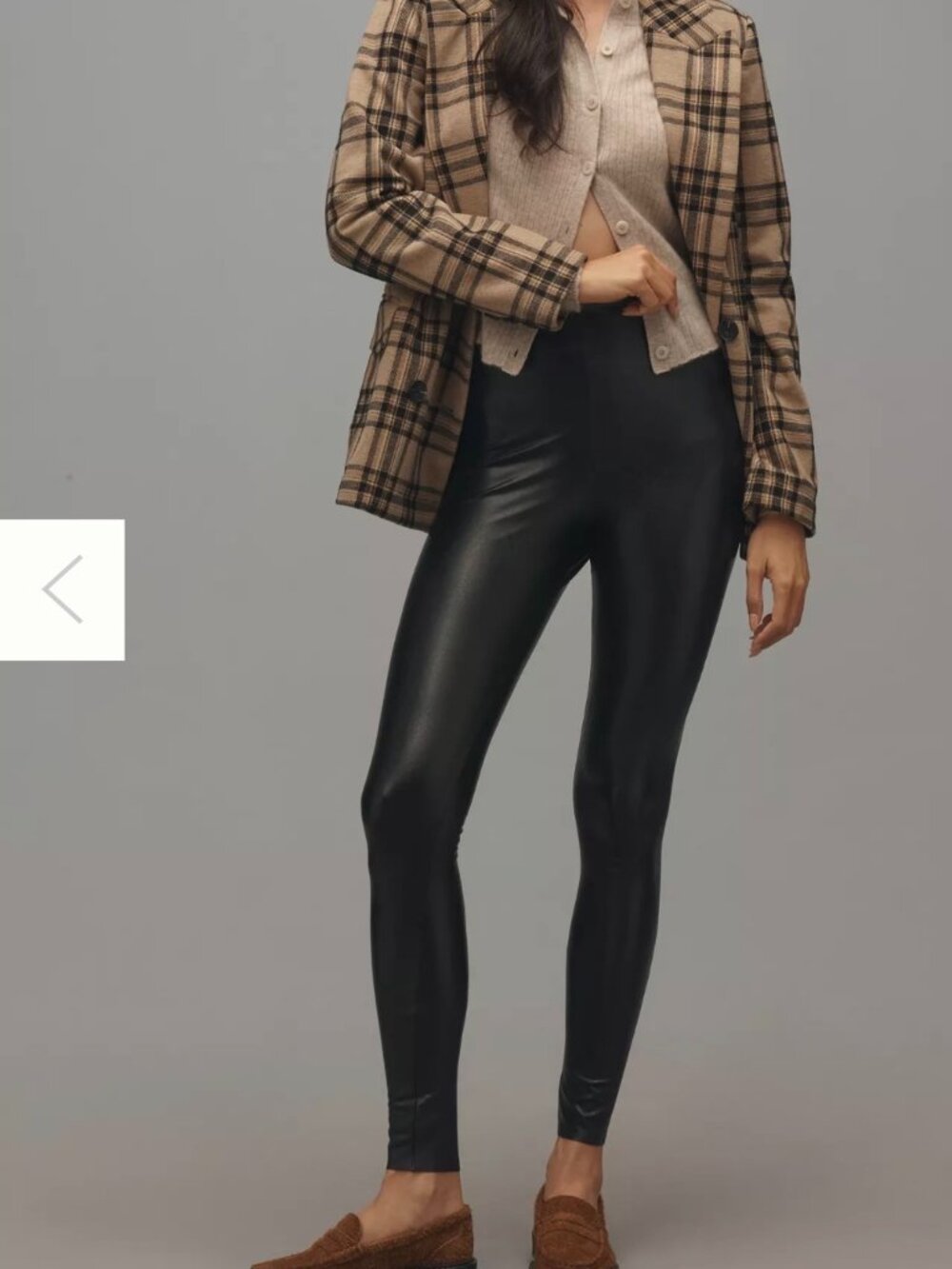 Commando Perfect Control Faux Leather Leggings Black S